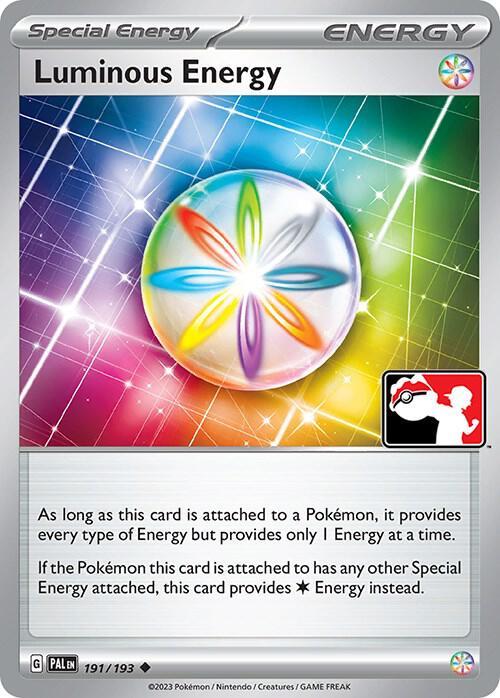 Paldea Evolved Luminous Energy [Prize-Pack] Pokémon card